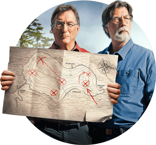 Martin Lagina and Rick Lagina, hosts of The Curse of Oak Island on Sky HISTORY